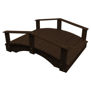 Oriental Garden Bridge Garden Bridge 3' x 4' / Walnut Stain