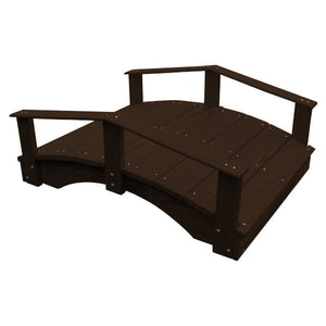 Oriental Garden Bridge Garden Bridge 3' x 4' / Walnut Stain