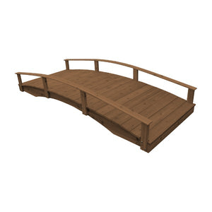 Oriental Garden Bridge Garden Bridge 4' x 10' / Mashroom