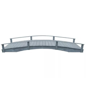 Oriental Garden Bridge Garden Bridge 4' x 12' / Gray Stain