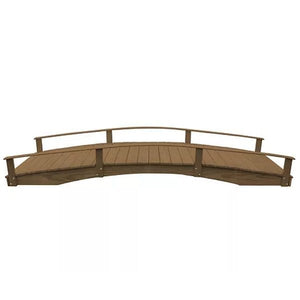 Oriental Garden Bridge Garden Bridge 4' x 12 / Mashroom
