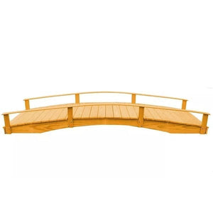 Oriental Garden Bridge Garden Bridge 4' x 12' / Natural Stain