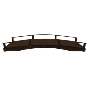 Oriental Garden Bridge Garden Bridge 4' x 12' / Walnut Stain