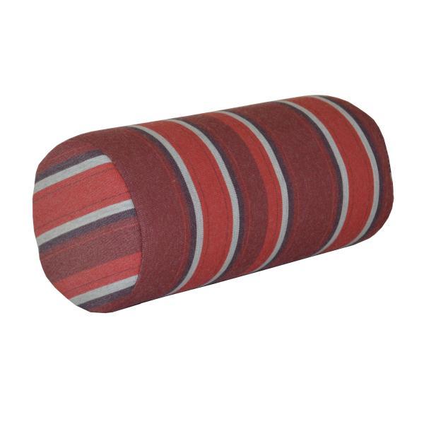 Outdoor Bolster Pillow Cushions &amp; Pillows 7&quot;X18&quot; / Red Stripe