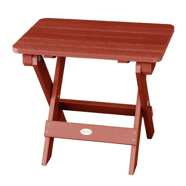 Outdoor Folding Adirondack Side Table Outdoor Table Rustic Red