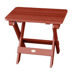 Outdoor Folding Adirondack Side Table Outdoor Table Rustic Red