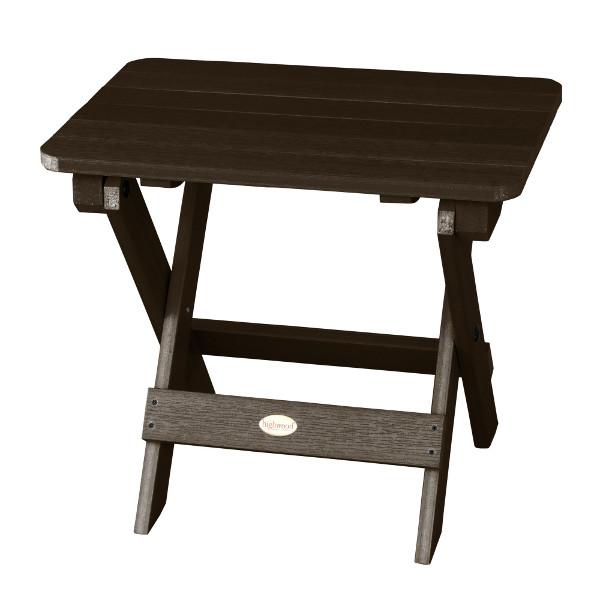 Outdoor Folding Adirondack Side Table Outdoor Table Weathered Acorn