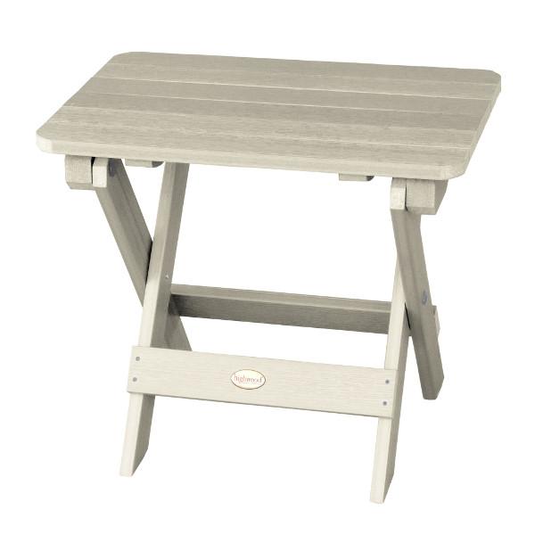 Outdoor Folding Adirondack Side Table Outdoor Table Whitewash