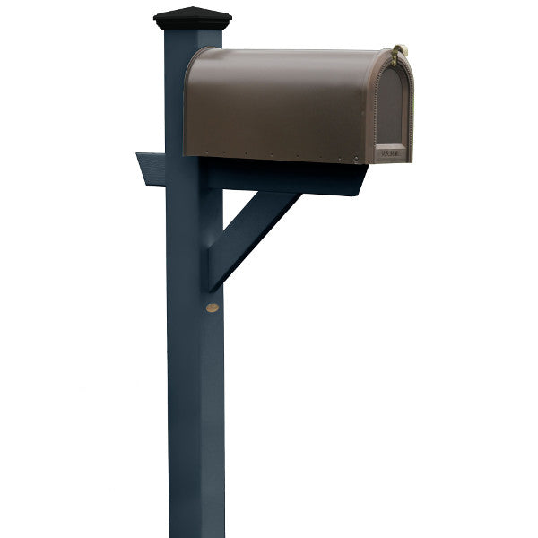 Outdoor Hazleton Mailbox Post Mailbox Post Federal Blue