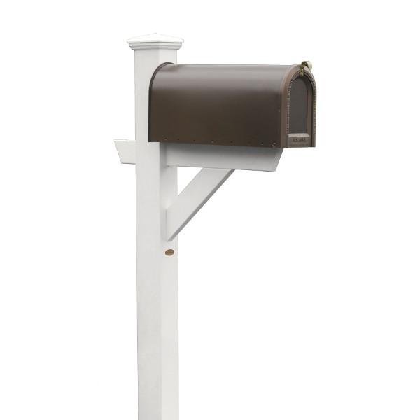 Outdoor Hazleton Mailbox Post Mailbox Post White