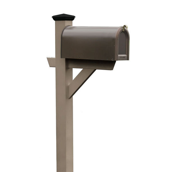Outdoor Hazleton Mailbox Post Mailbox Post Woodland Brown