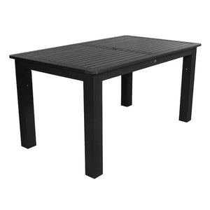 Outdoor Rectangular Counter Height Dining Table Dining Table 42" x 72" / Black