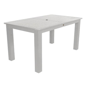 Outdoor Rectangular Counter Height Dining Table Dining Table 42" x 72" / White