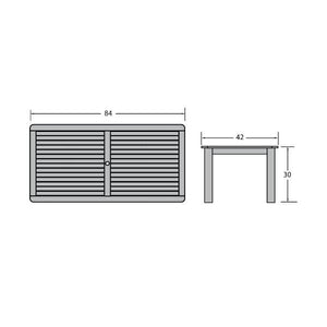 Outdoor Rectangular Dining Table Dining Table