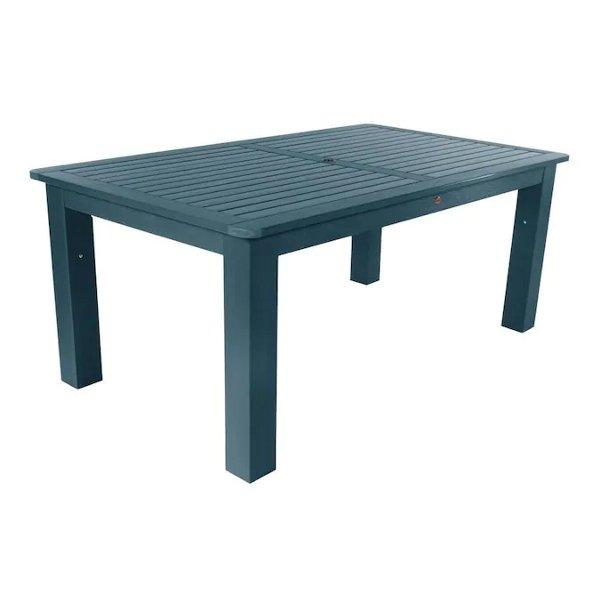 Outdoor Rectangular Dining Table Dining Table 42&quot;x84&quot; / Nantucket Blue