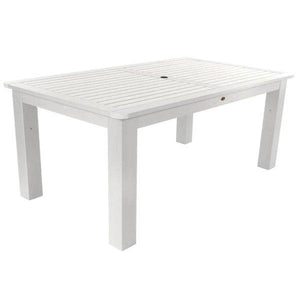 Outdoor Rectangular Dining Table Dining Table 42"x84" / White