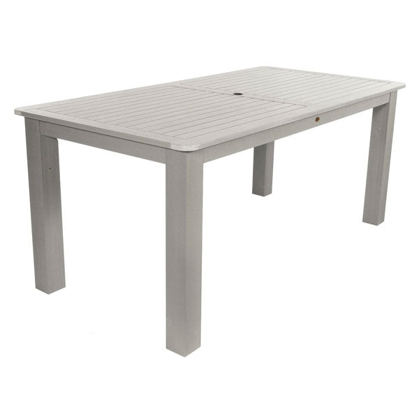 Outdoor Rectangular Dining Table Dining Table 72&quot; x 42&quot; Table / Harbor Gray