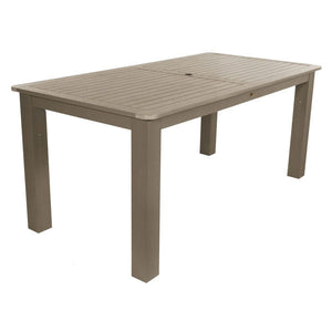 Outdoor Rectangular Dining Table Dining Table 72" x 42" Table / Woodland Brown