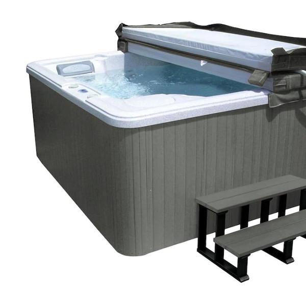 Outdoor Spa/Hot Tub Cabinet Replacement Kit Flex/Square corner Spa Tub Coastal Teak / Flex Corner