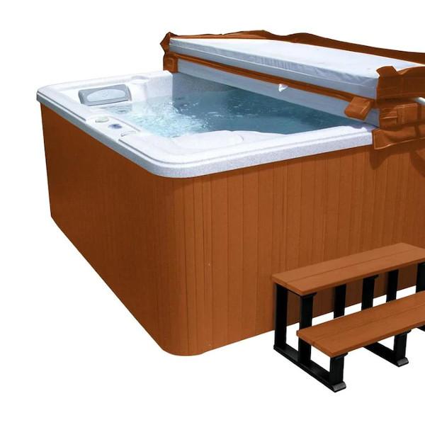 Outdoor Spa/Hot Tub Cabinet Replacement Kit Flex/Square corner Spa Tub Redwood / Flex Corner