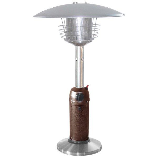 Outdoor Tabletop Patio Heater - Hammered Bronze &amp; Stainless Steel Finish Patio Heater