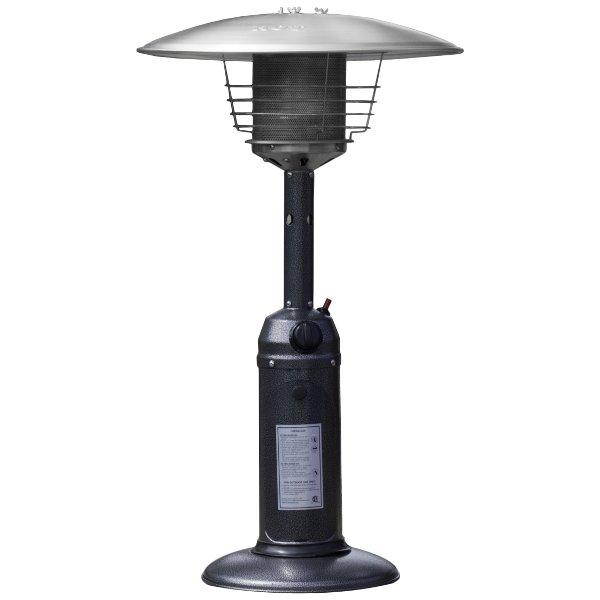 Outdoor Tabletop Patio Heater - Hammered Silver Finish Patio Heater