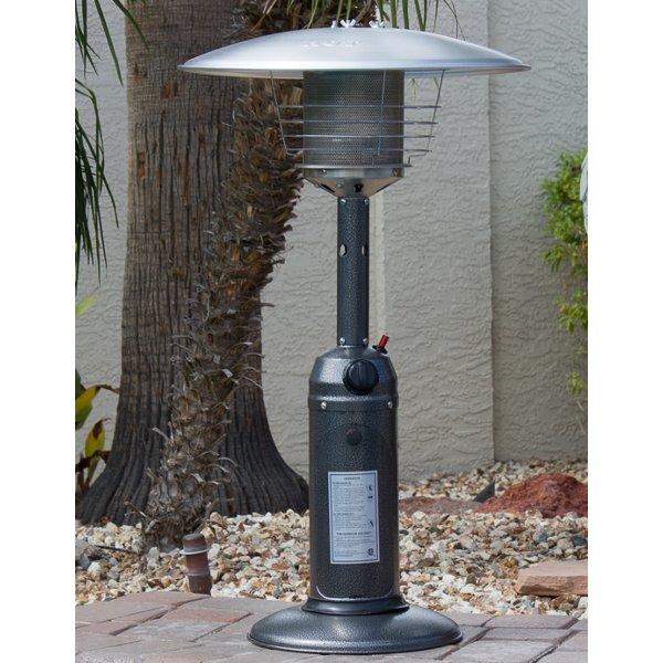 Outdoor Tabletop Patio Heater - Hammered Silver Finish Patio Heater