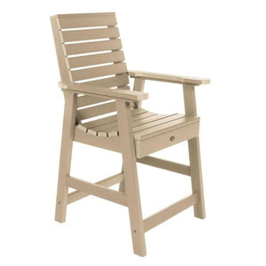 Outdoor Weatherly 3pc Round Counter Height Dining Set Dining Set