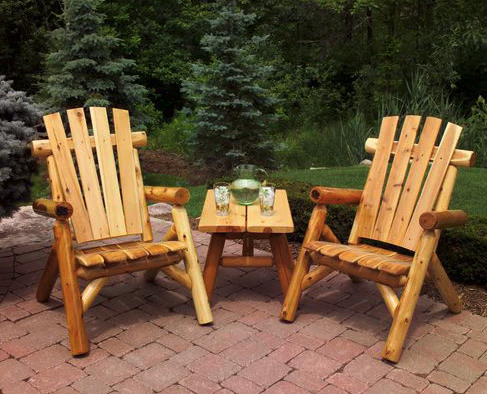 Outdoor White Cedar Lawn Chair - Main Image