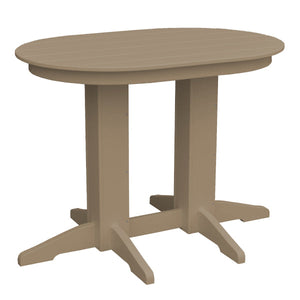 Oval Counter Table Dining Table