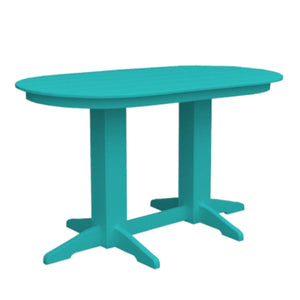 Oval Counter Table Dining Table