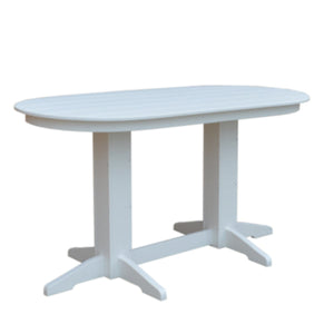 Oval Counter Table Dining Table