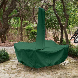 Oval/Rectangle Dining Set Cover w/Umbrella Hole Cover