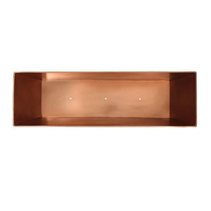 Plain Copper Flower Box Flower Box / copper window box