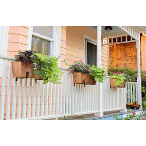 Plain Copper Flower Box Flower Box / copper window box