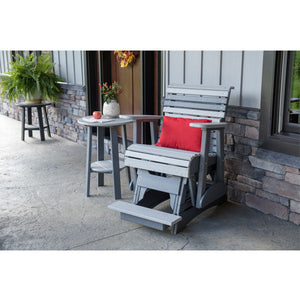 Plain Poly Balcony Glider Chair Outdoor Glider