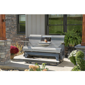 Plain Poly Balcony Glider Chair Outdoor Glider