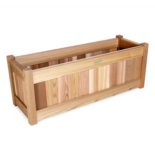 modern planter box with trellis Cedar Planter Box with Trellis Privacy Screen Set PL30-T