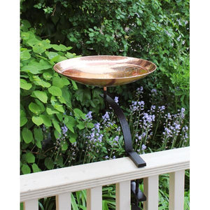 Polished Copper Birdbath Birdbath