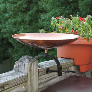 Polished Copper Birdbath Birdbath