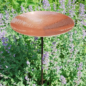 Polished Copper Birdbath Birdbath