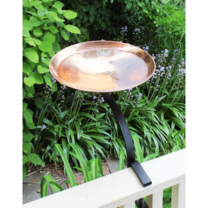 Polished Copper Birdbath Birdbath