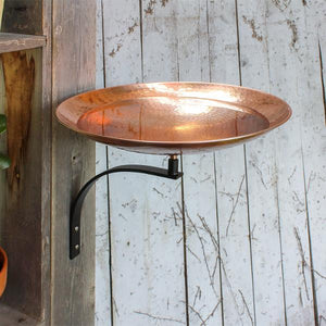 Polished Copper Birdbath Birdbath