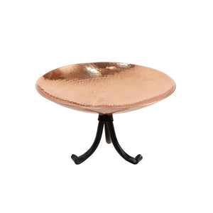 Polished Copper Birdbath Birdbath Bowl & Tripod Stand