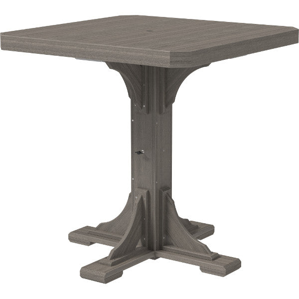 Poly 41&quot; Square Table Square Table Coastal Gray / Bar Height