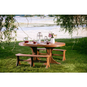 Poly 4ft x 6ft Oval Table Bar Height