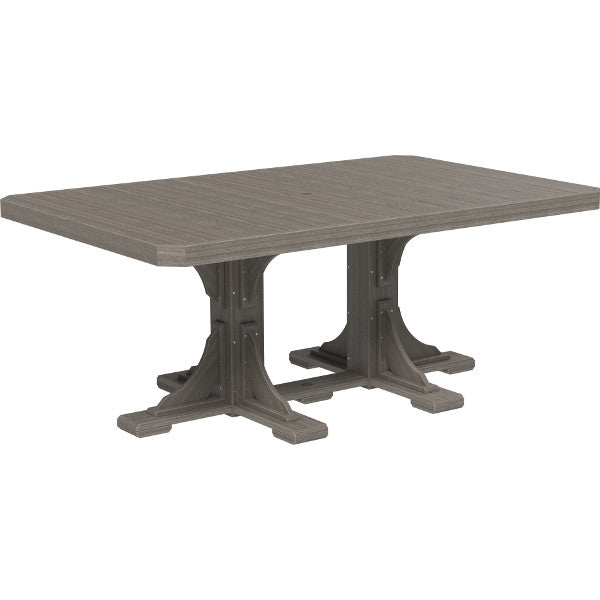 Poly 4ft x 6ft Rectangular Table Outdoor Table Coastal Gray / Dining Height