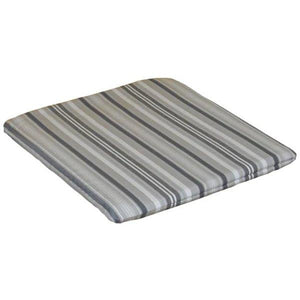 Poly Bistro Chair Seat Cushion Cushions & Pillows Gray Stripe