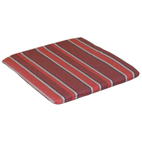 Poly Bistro Chair Seat Cushion Cushions &amp; Pillows Red Stripe