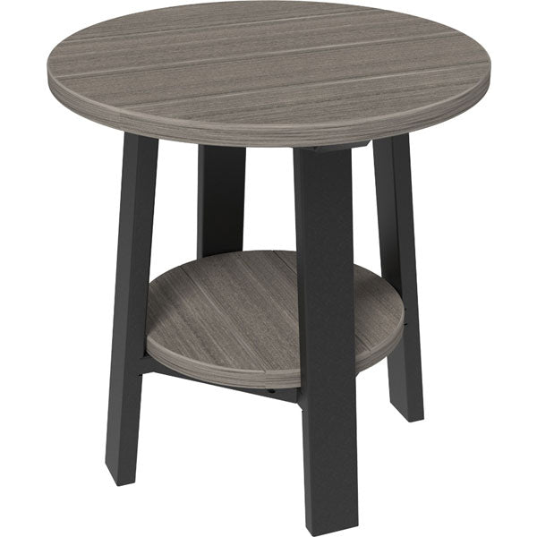 Poly Deluxe End Table End Table Coastal Gray &amp; Black
